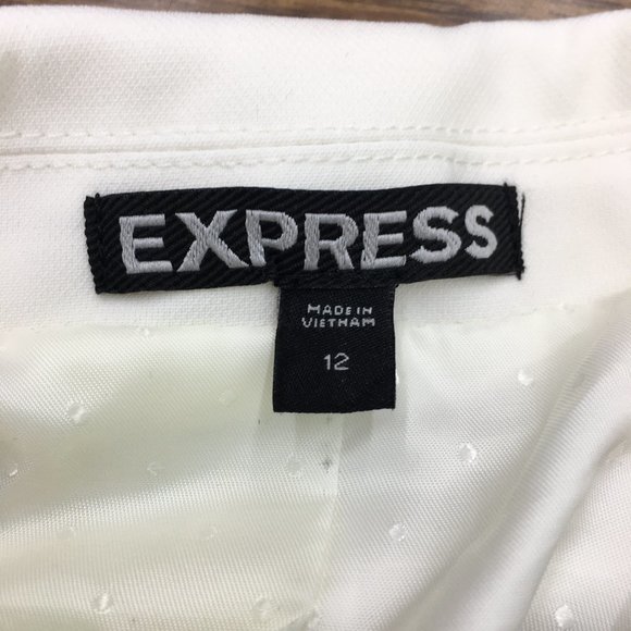 Express White Double Breasted Blazer Jacket - Picture 8 of 9